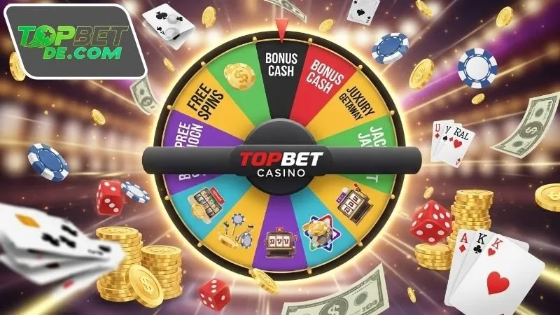 Các phần thưởng hấp dẫn từ vòng quay may mắn Topbet